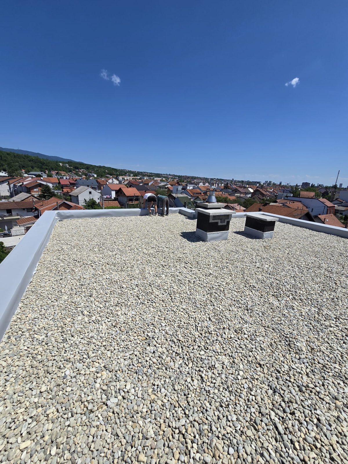 Izvedba ravnog krova sa završnim slojem šljunka